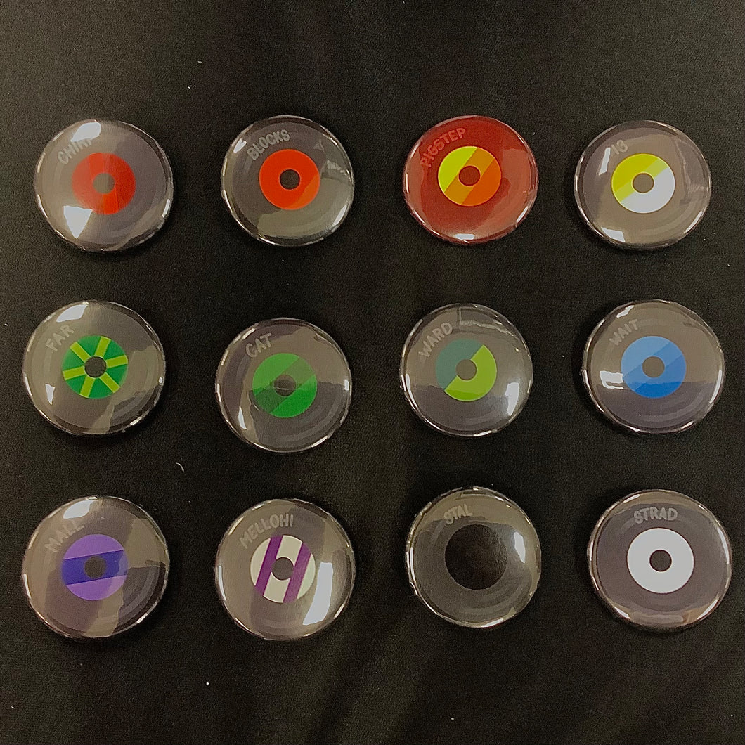 Minecraft Disc Buttons